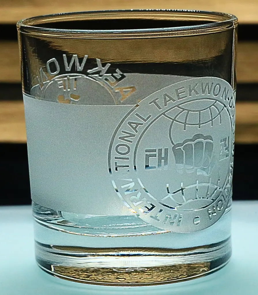 Склянка 300 мл Теквандо ITF з гравіюванням скляний стакан подарунок для спортсмена тренера - фото 2