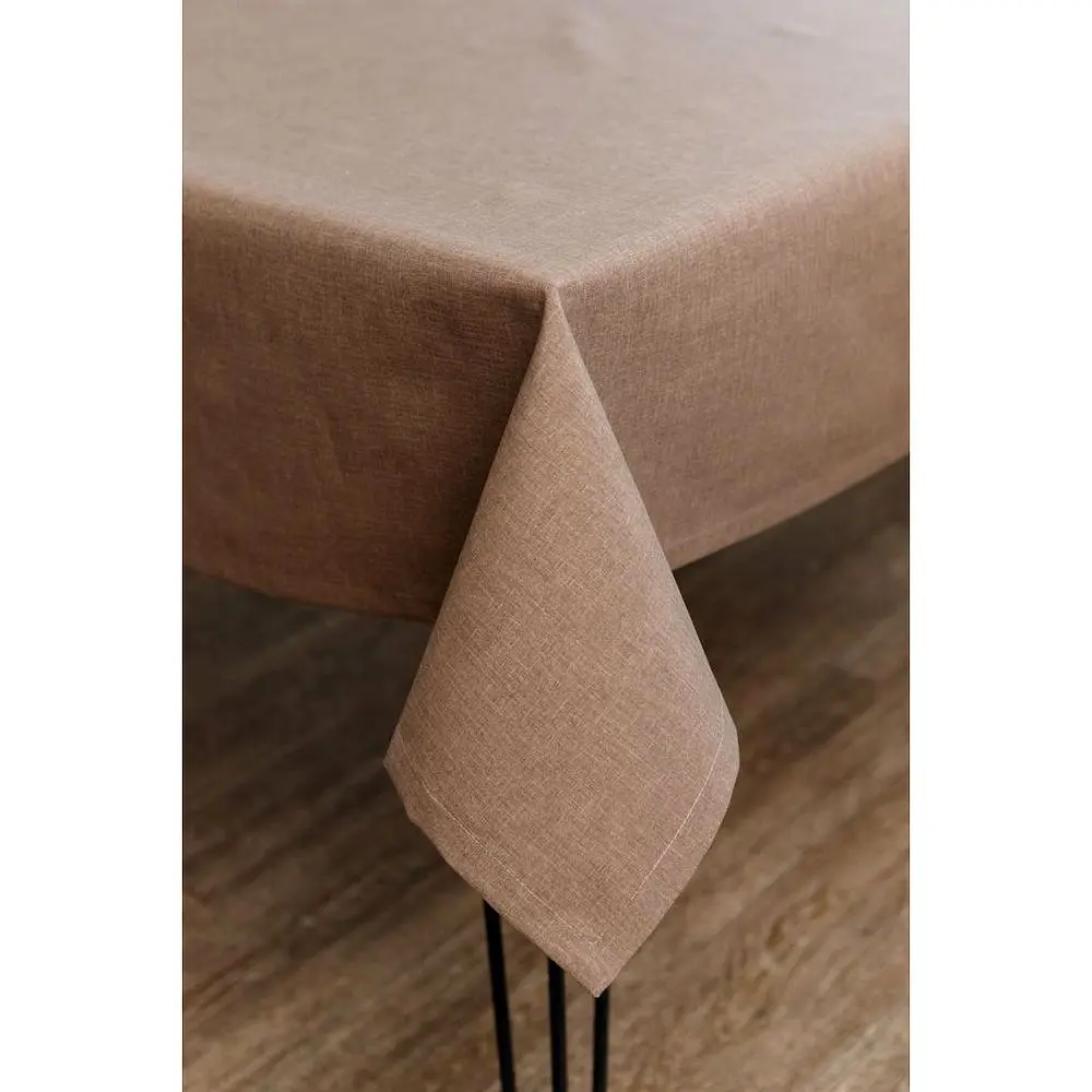 Скатерть Прованс Корица 133х180 см коричневая (41143) - фото 3