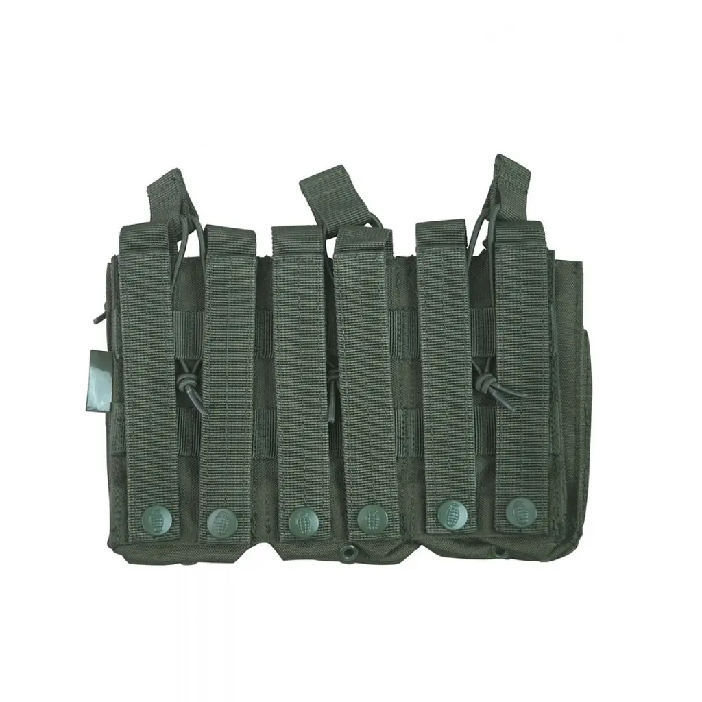 Підсумок під магазини АК Kombat UK Triple Duo Mag Pouch Оливковий (1000-kb-tdmp-olgr) - фото 2