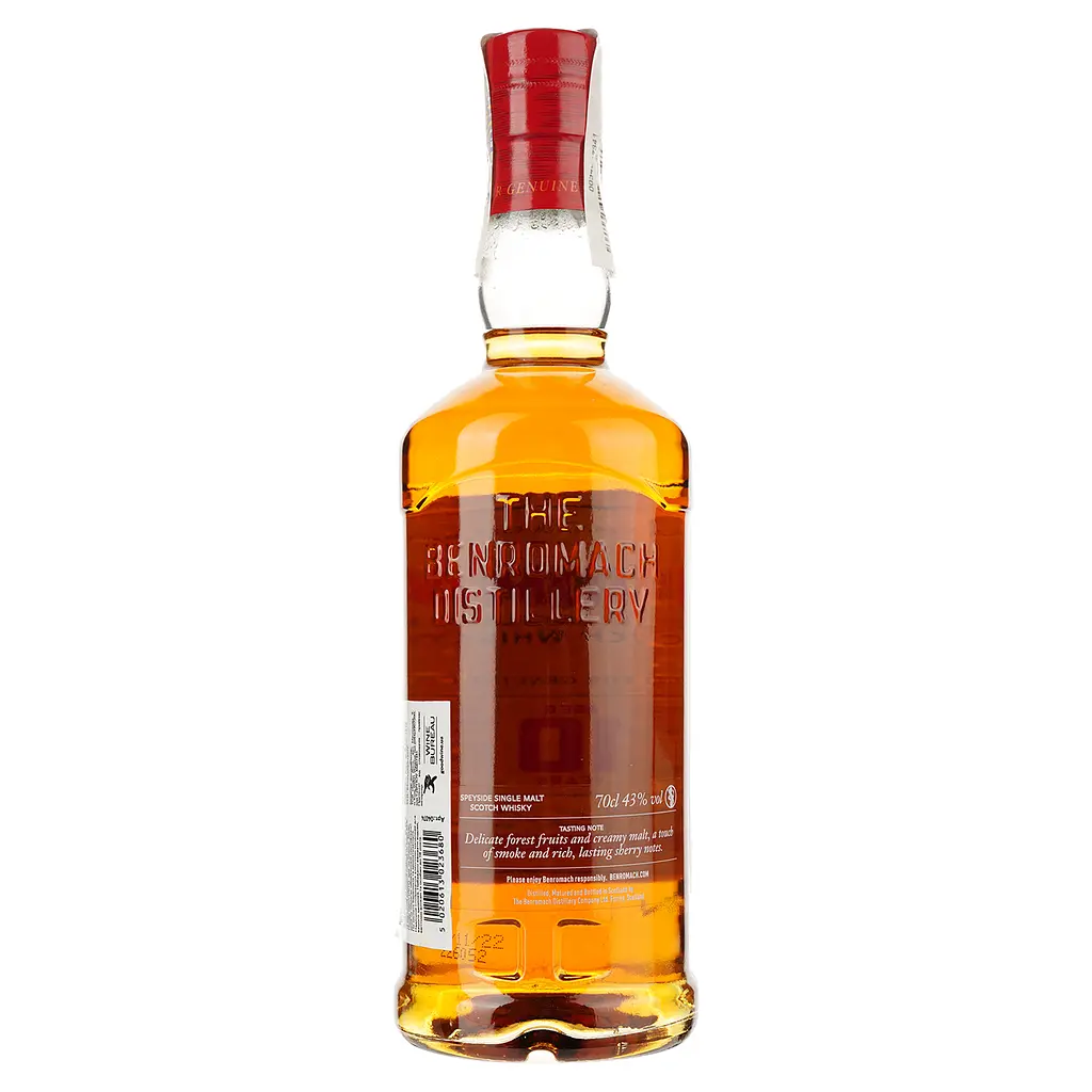 Виски Benromach 10yo Single Malt Scotch Whisky, 43%, 0,7 л - фото 3