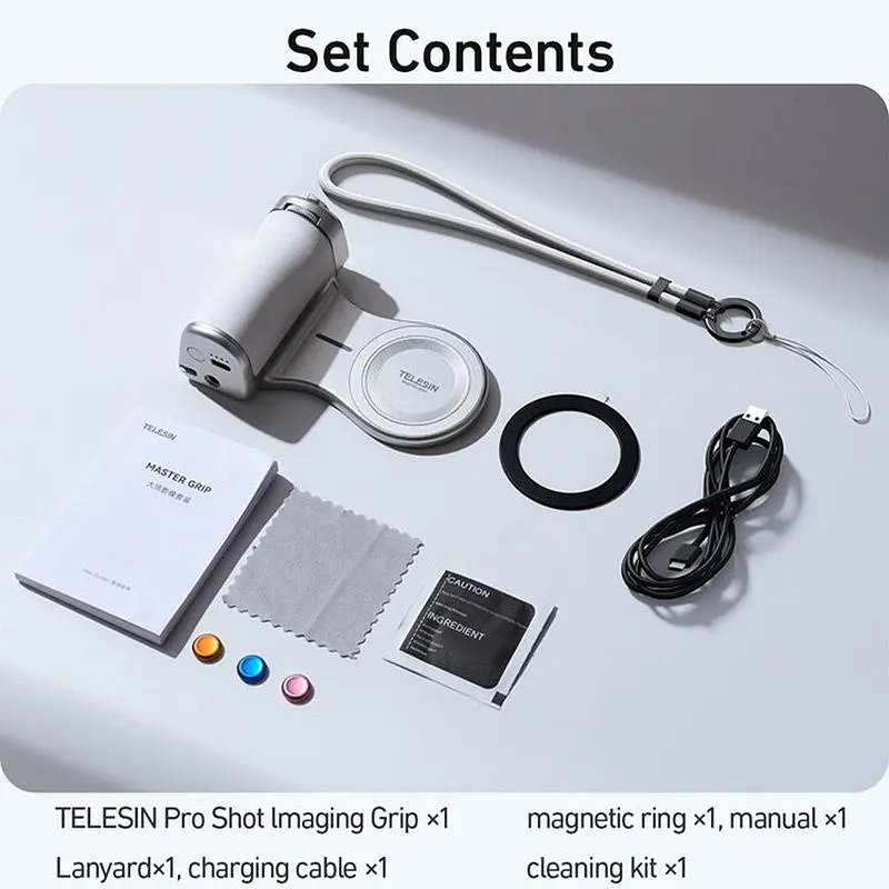 Тримач для смартфона Telesin Magnetic Pro Shot Imaging White (P5-MP-003WH) [168631] - фото 10