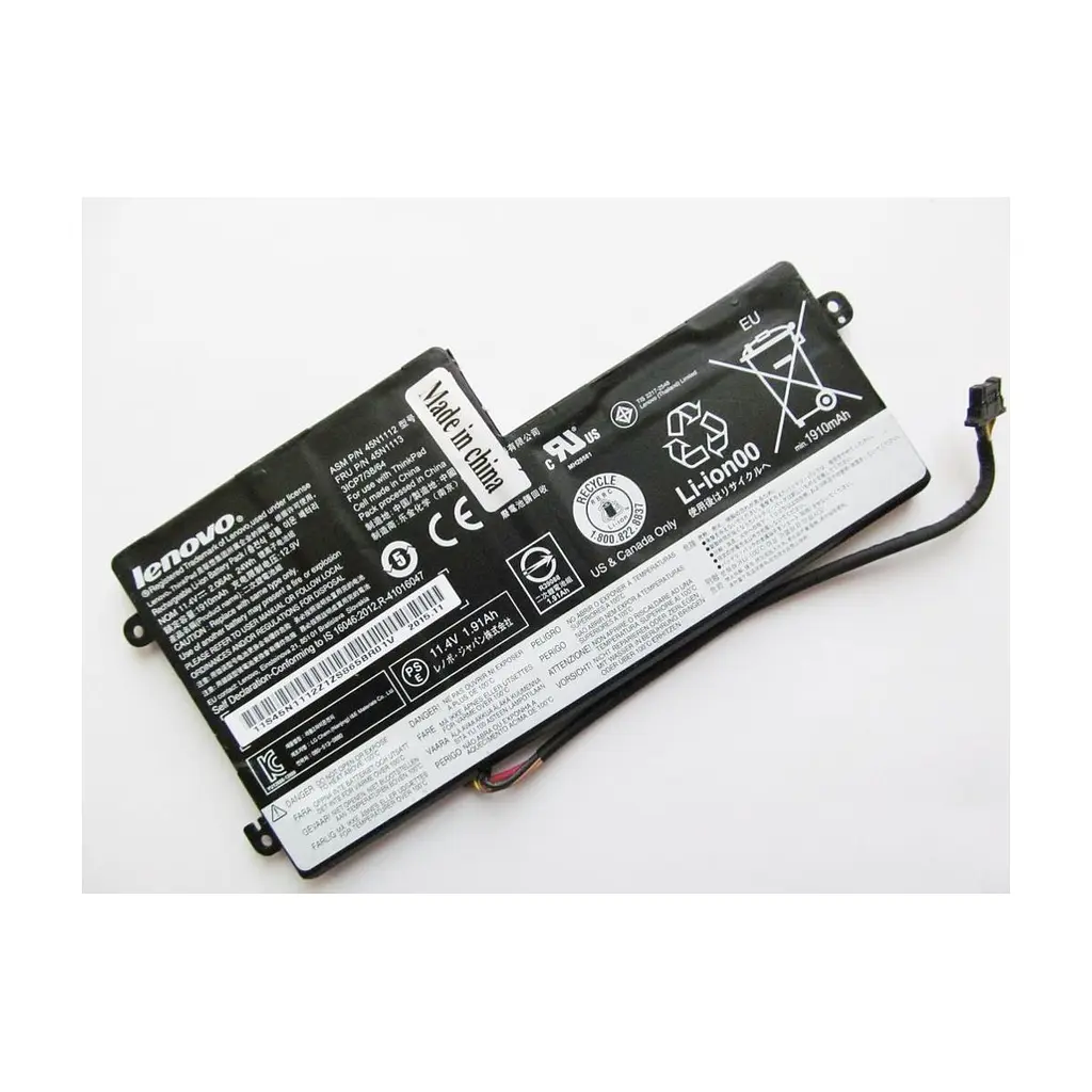 Акумулятор до ноутбука Lenovo ThinkPad X240s, 24Wh (2060mAh), 3cell, 11.4V, Li-ion, intern (A47477)