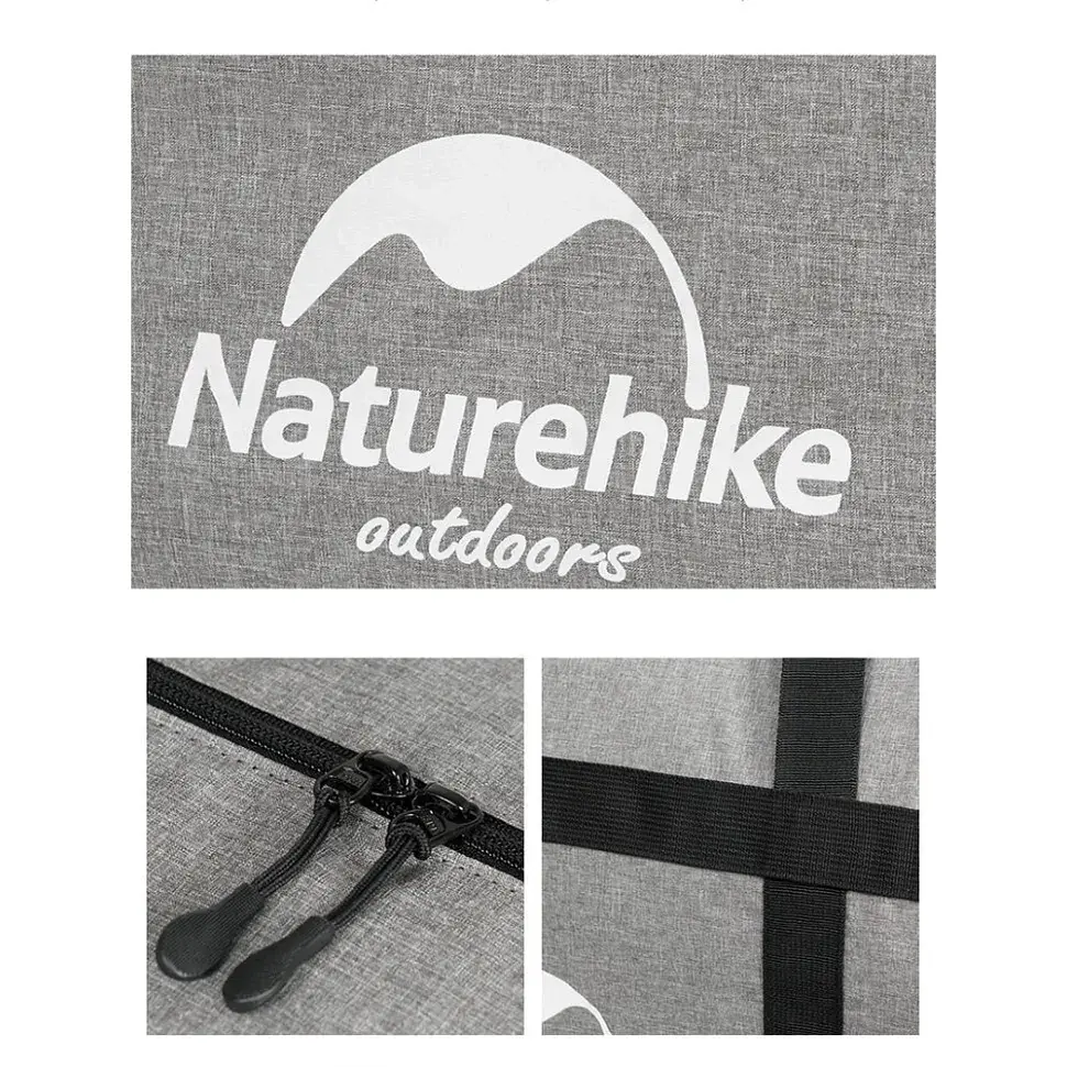 Дорожня сумка Naturehike баул NH17S021-M 45 л темно-сірий (6927595724897) - фото 3