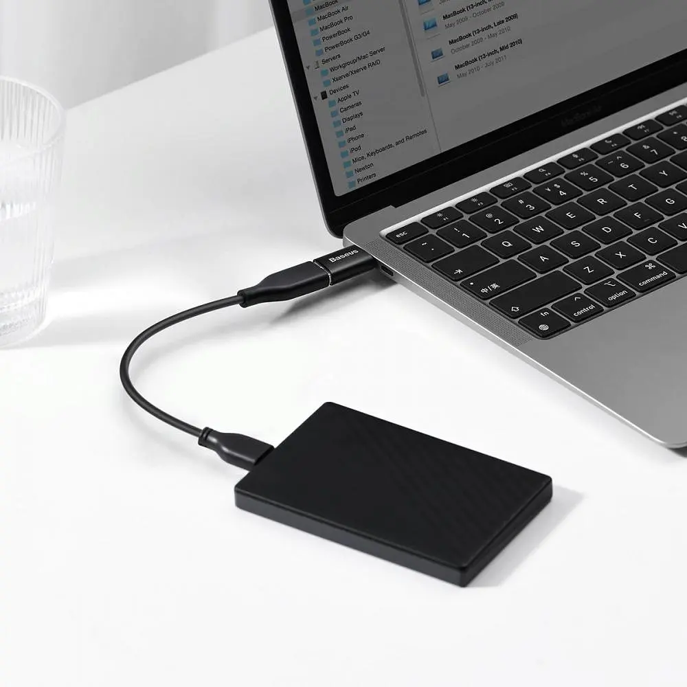 Переходник Baseus Ingenuity Series Mini OTG Adaptor Type-C to USB-A 3.1 Black (ZJJQ000001) - фото 5