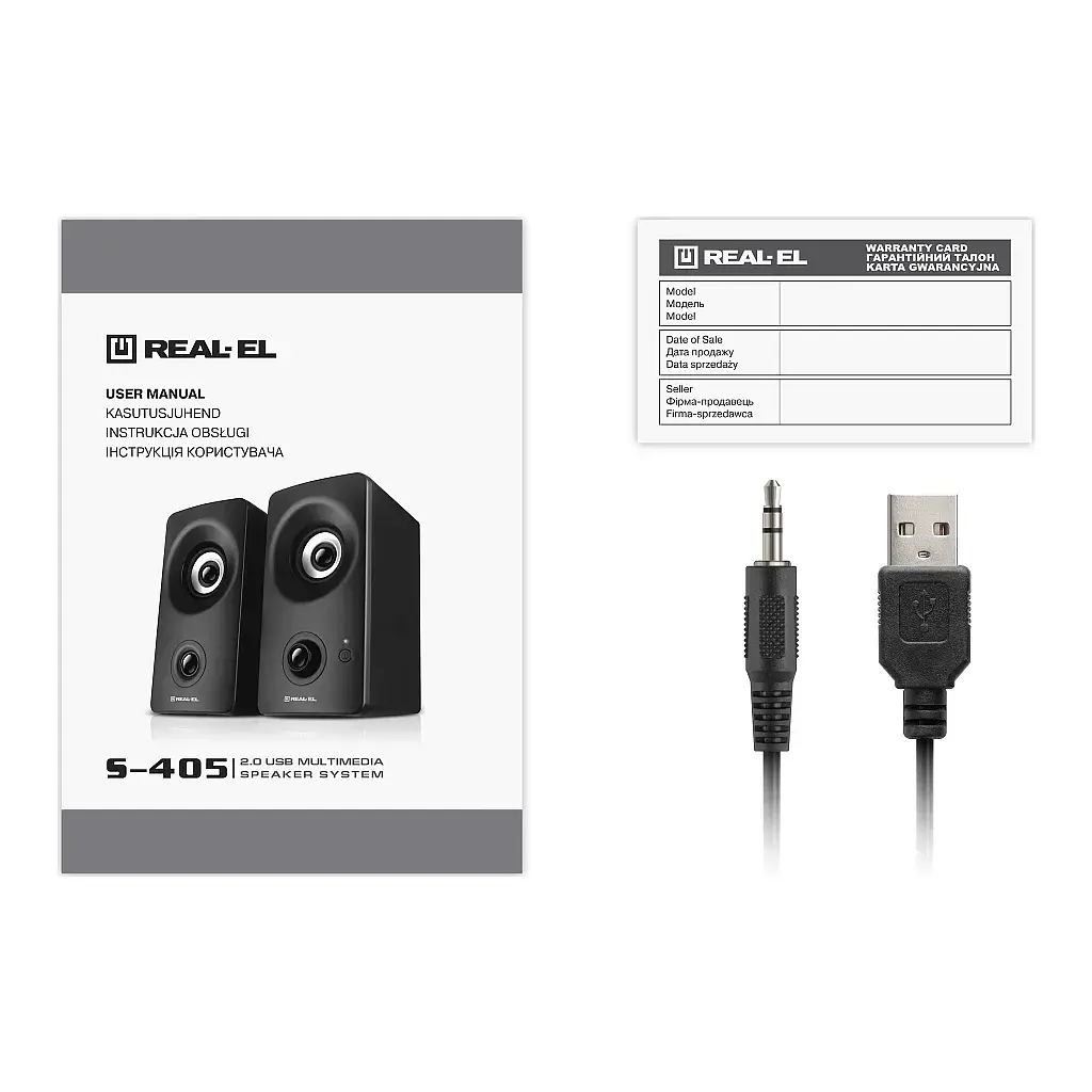 Акустична система REAL-EL S-405 USB Black (EL121100016) - фото 8