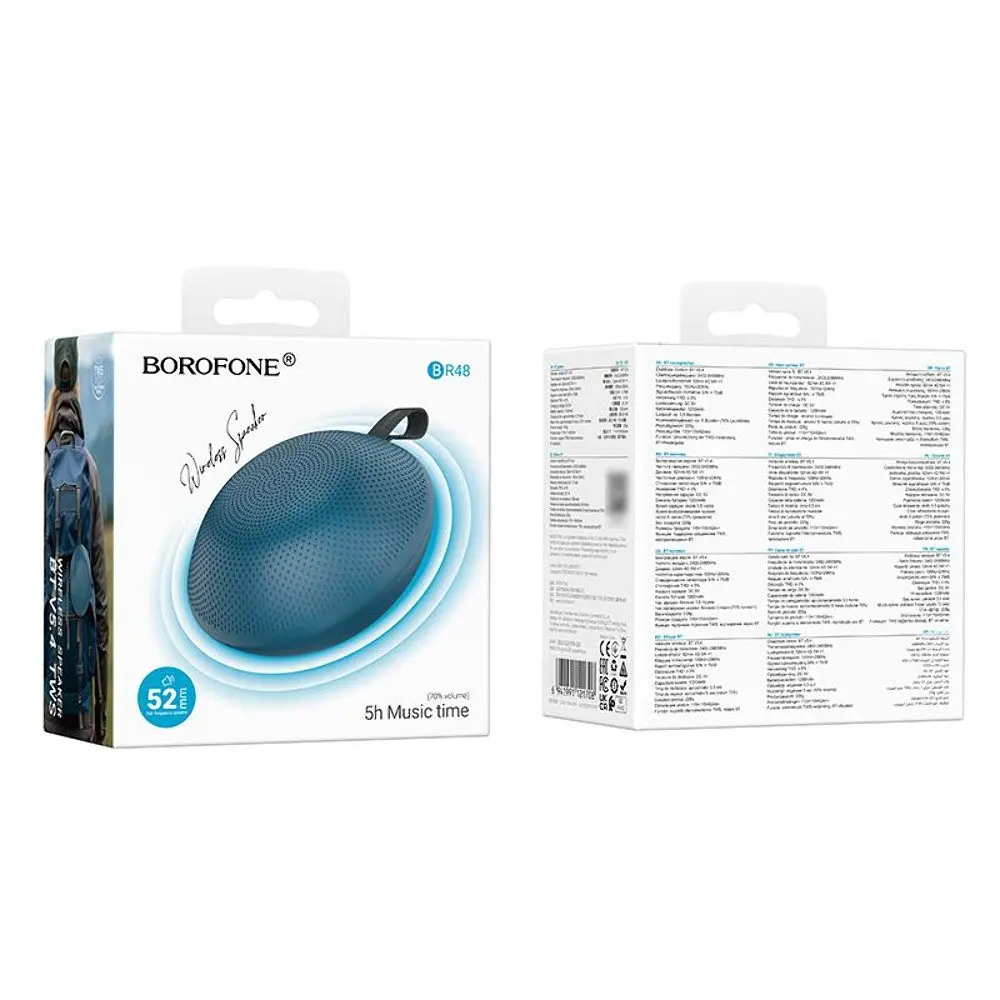 Портативна bluetooth колонка Borofone BR48 синій - фото 4