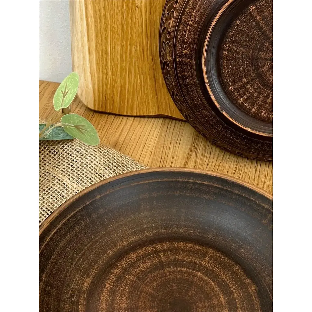 Салатник керамічний (глиняний) різьблений Декор 600 мл - фото 7