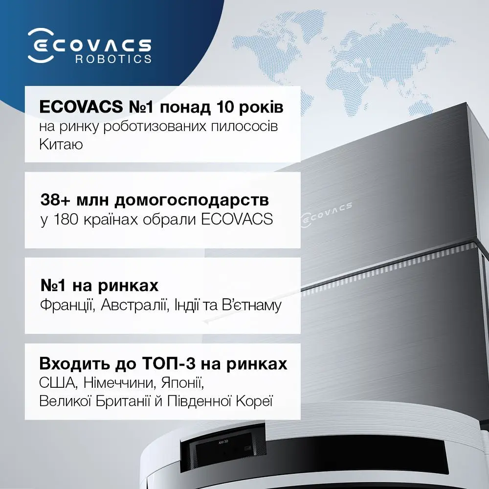 Робот-пилосос Ecovacs Omni N30 Pro (YDLX11-1) White (YDLX11-1 WHITE) - фото 2