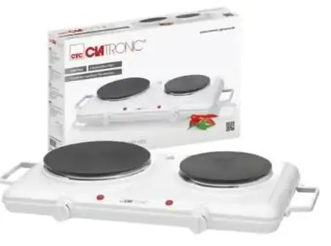 Електрична плита Електроплитка Clatronic DKP 3583 2 конфорки 2500W - фото 2