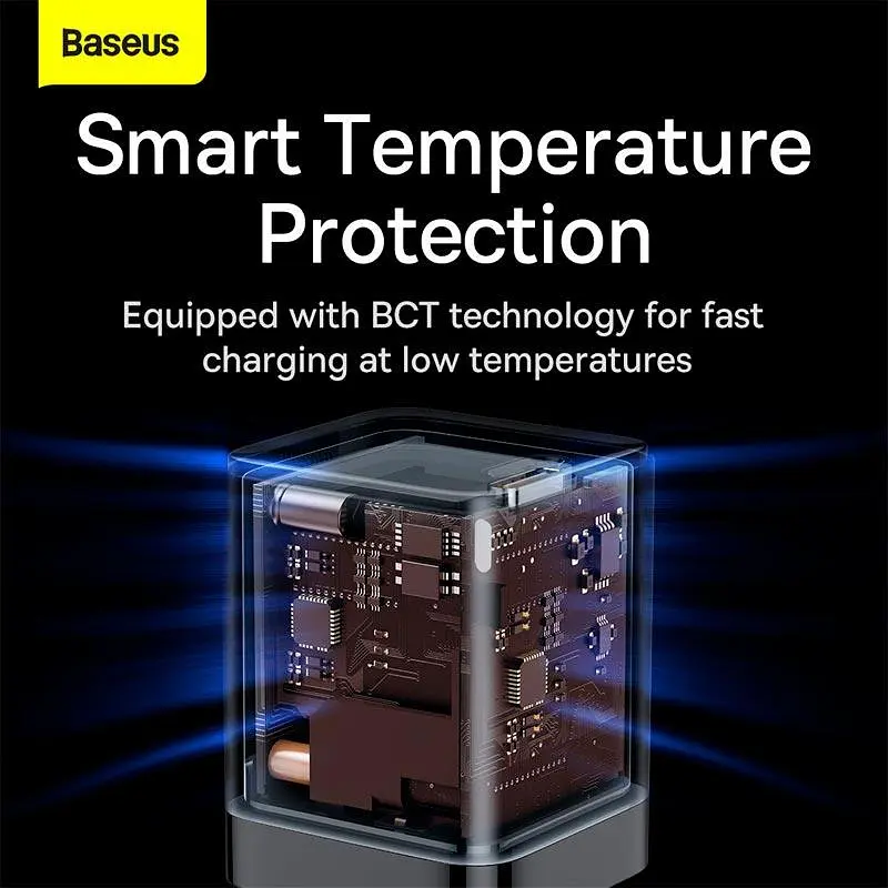 Адаптер-блок питания сетевой Baseus GAN3 Fast Charger 30 W (CCGN010101) черный - фото 7