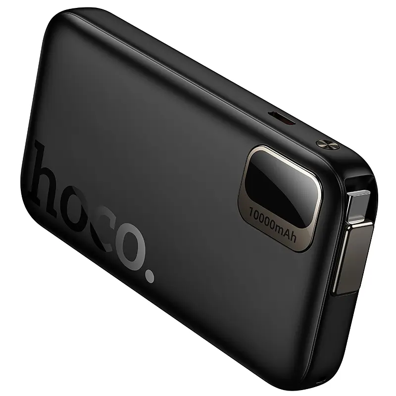 Зовнішній акумулятор HOCO Q51 Key PD20W power bank with telescopic cable(10000mAh) Black (6942007671514) - фото 5