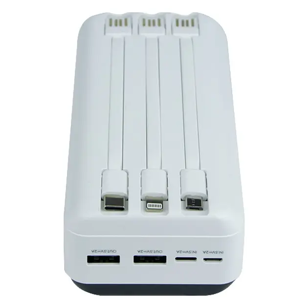 Универсальная мобильная батарея Remax Lesu RPP-103 30000 mAh (Белый) - фото 2
