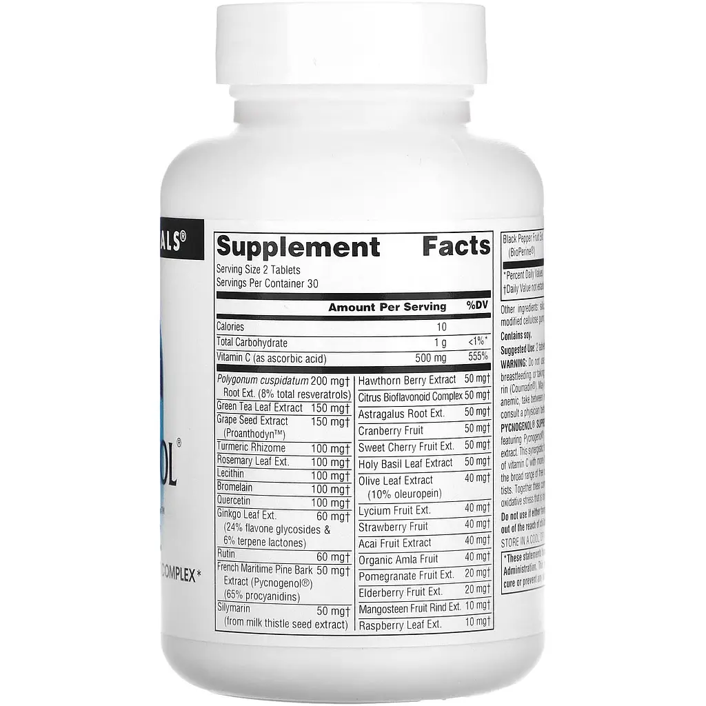 Пикногенол Source Naturals Pycnogenol Supreme 60 таблеток - фото 6