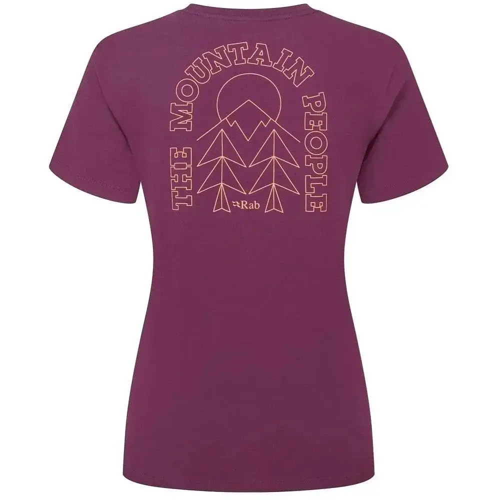 Футболка Rab Tuku Cirque Tee Wmns Mulberry XL (1033-RB QCC-18-MUL-16) - фото 2