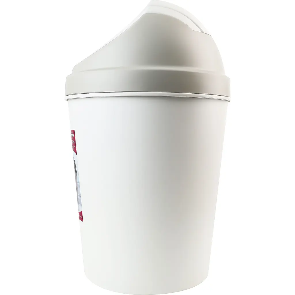 Відро для сміття MBM My Home з кришкою 9 л сіре (BIN-10 9L GRAY) - фото 2