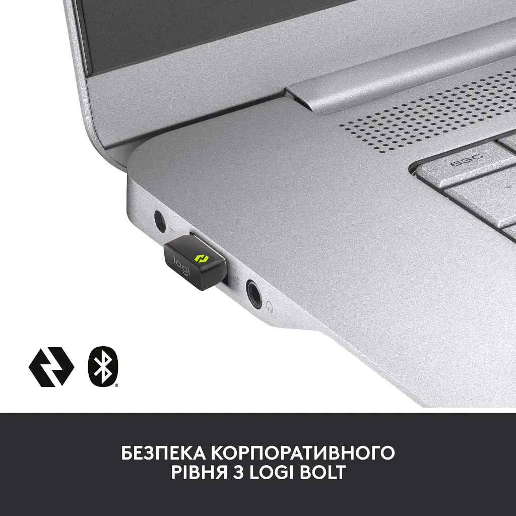 Мишка Logitech MX Master 3S Performance for Business Wireless/Bluetooth + Mouse Pad Studio Series Graphite (MX910-006582) - фото 2