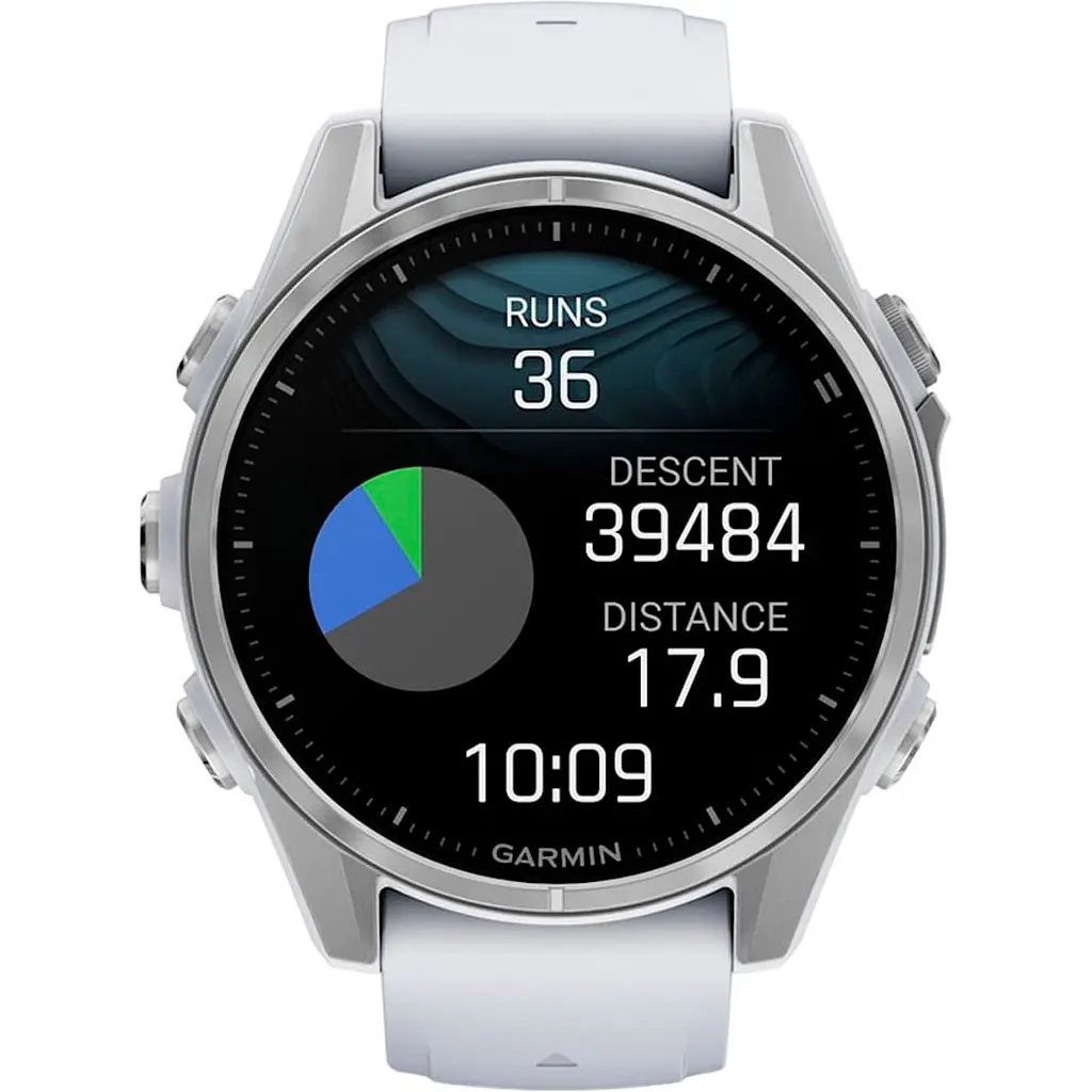 Смарт-годинник Garmin Fenix 8 AMOLED 43mm Silver with Whitestone Silicone Band (010-02903-00) [115071] - фото 11
