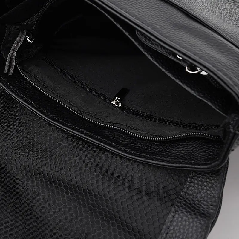 Чоловіча шкіряна сумка Borsa Leather K13658bl-black - фото 5
