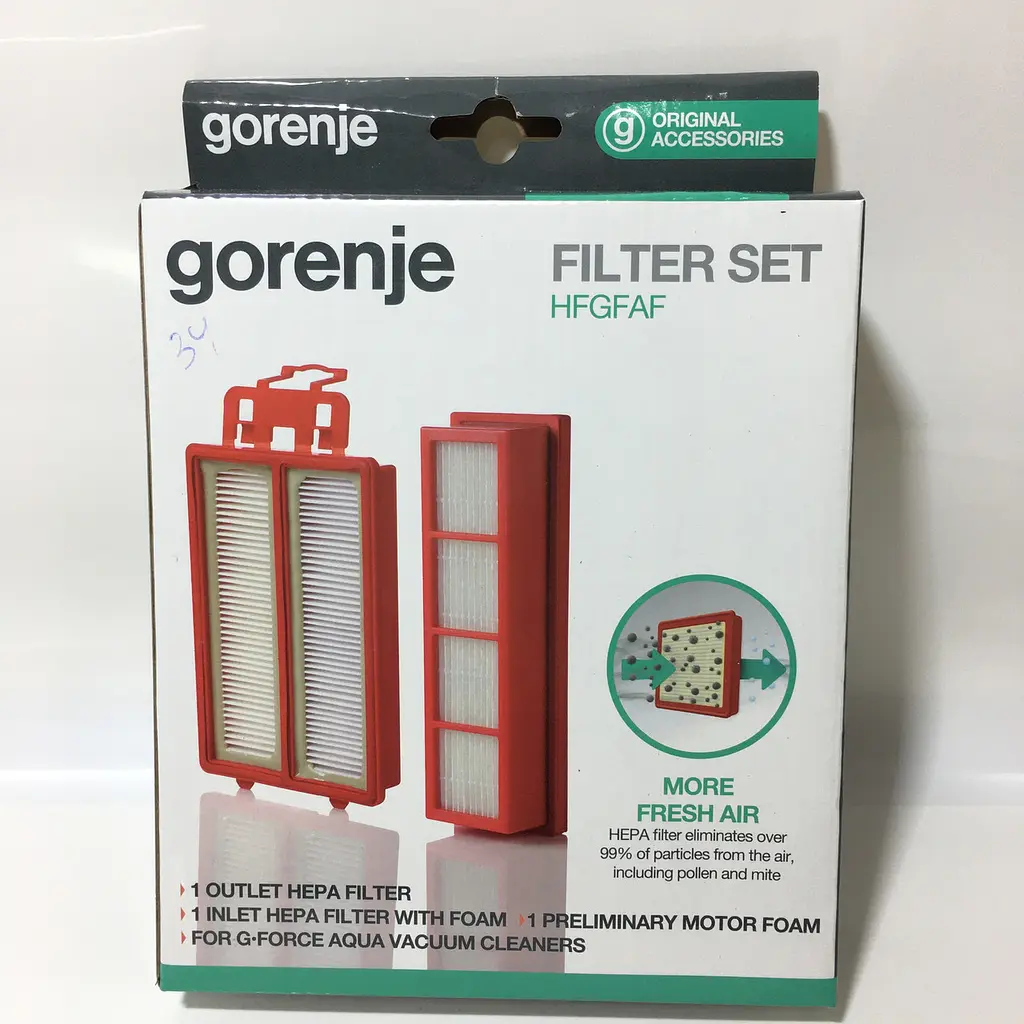 Комплект фильтров для пылесоса Gorenje G-Force Aqua VCEB01GAWWF art. (678536), 731228 (HFGFAF) - фото 5