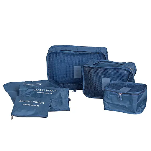 Набір дорожніх органайзерів для речей Laundry Pouch (Бордовий) - фото 3