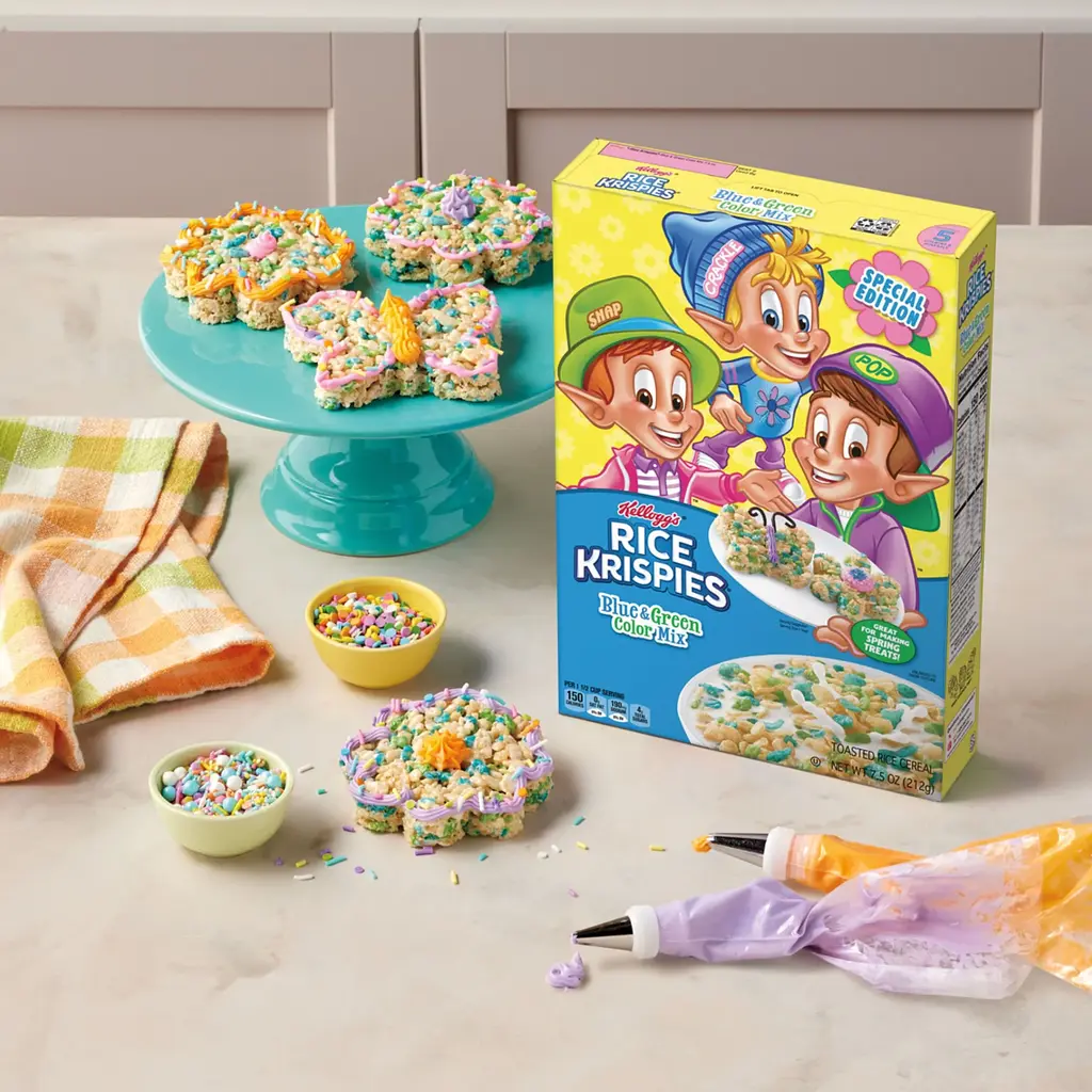 Сухий сніданок Kellogg's Rice Krispies Spring Breakfast Cereal 348г - фото 5