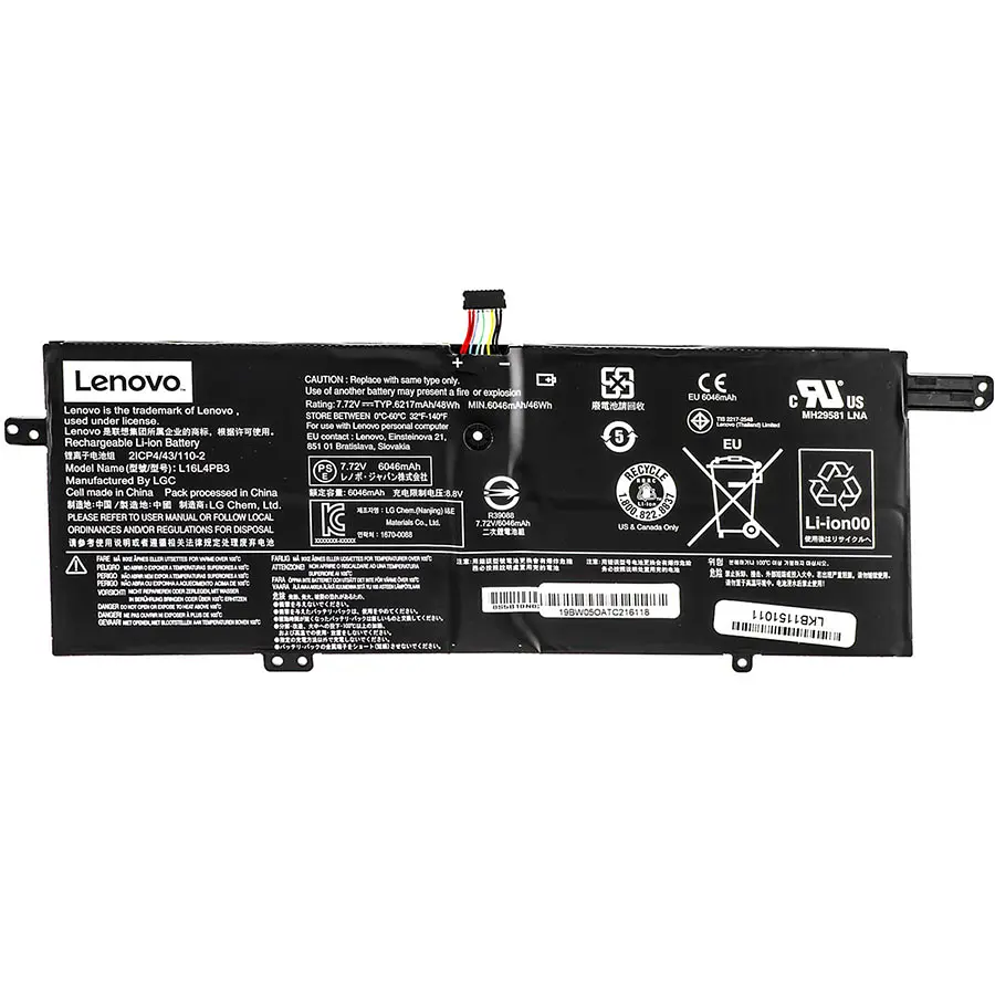 Батарея для ноутбука Lenovo L16C4PB3 (IdeaPad 720S-13IKB, 720S-13ARR series) 7.72V 48Wh Black (5B10N00766) - фото 3