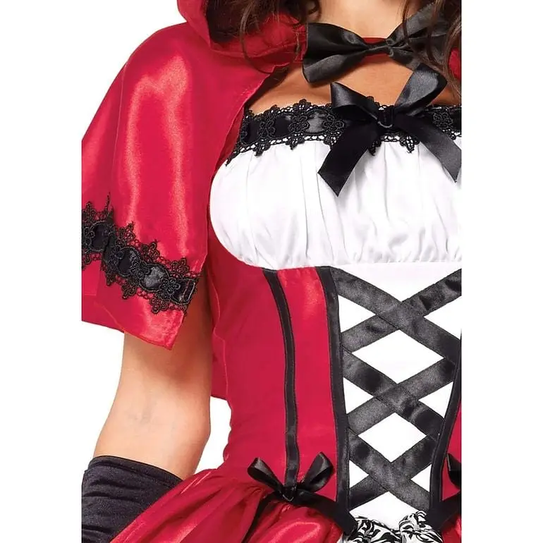 Костюм червоної шапочки Leg Avenue Gothic Red Riding Hood L - фото 3