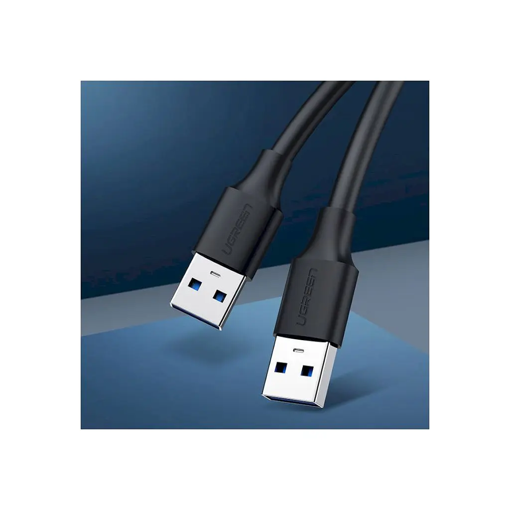 Дата кабель USB 2.0 AM/AM 0.5m US102 black Ugreen (10308) - фото 8