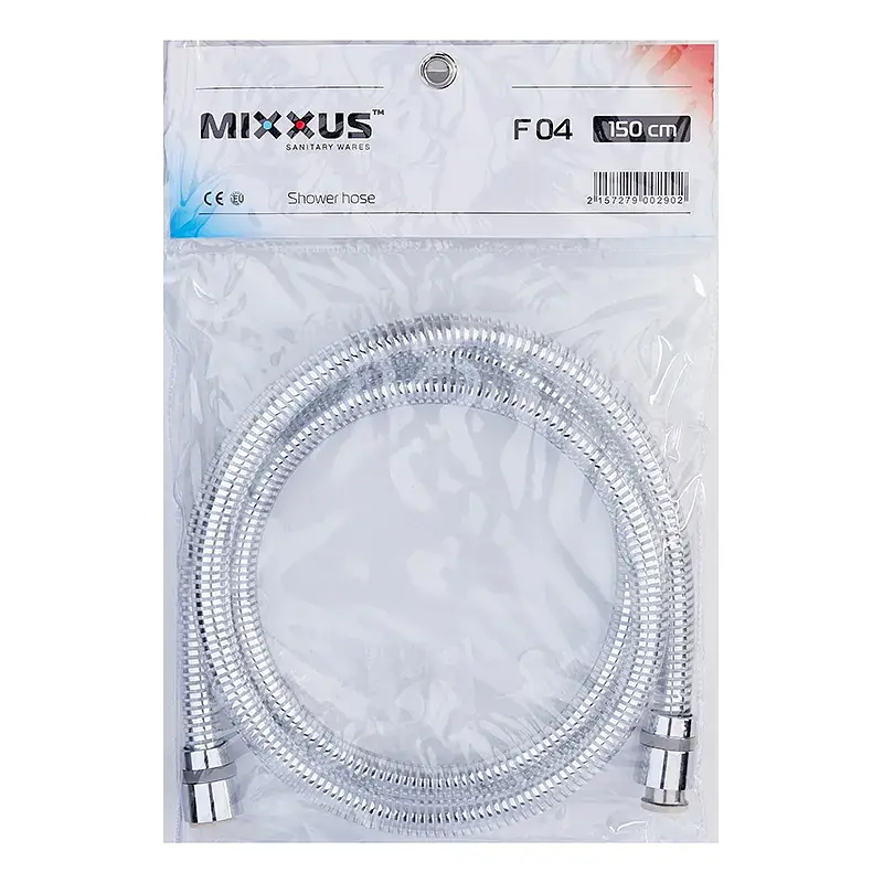 Шланг для душу Mixxus Lumi.F04 150 см HO0029, Хром