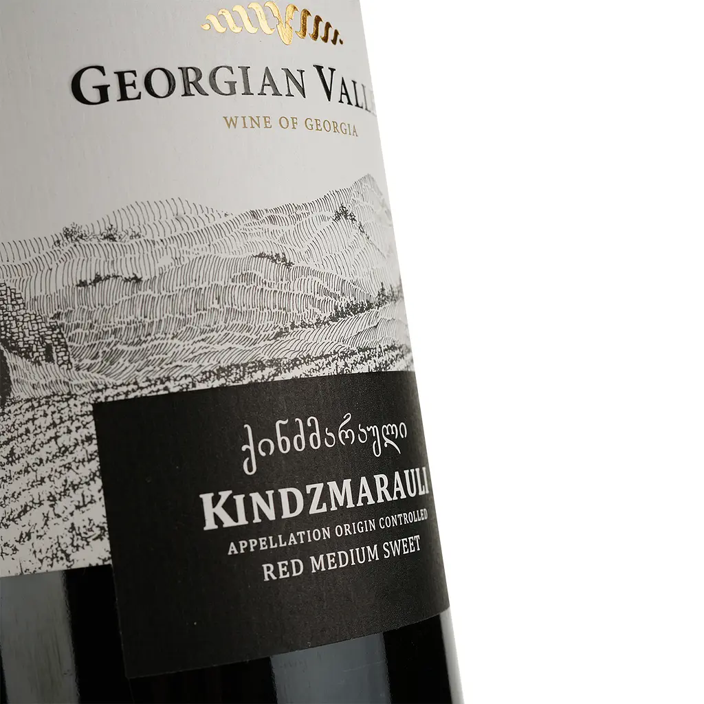 Вино Georgian Valleys Kindzmarauli Red Medium Sweet, красное, полусладкое, 11%, 0,75 л - фото 3