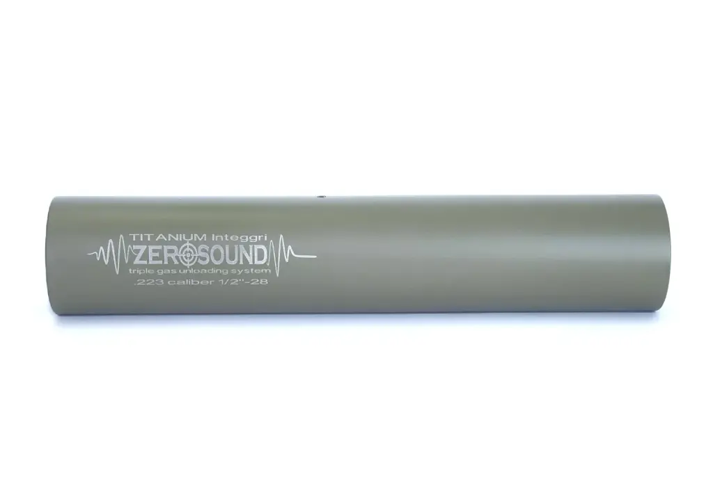 Саундмодератор Zerosound Titanium INTEGGRI кал .223. Olive - фото 3