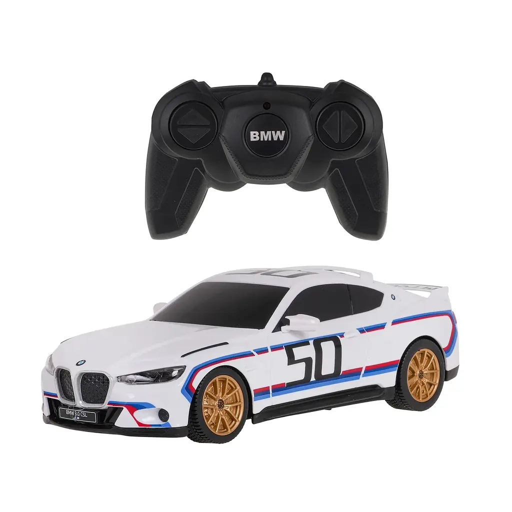 Машинка RASTAR BMW 3.0 CSL R/C 1:24 белый 92900 - фото 2