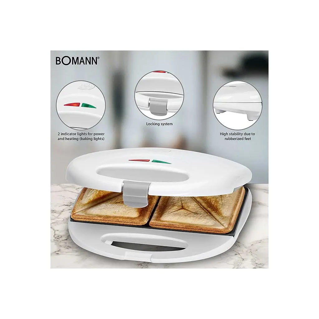 Сендвічниця Bomann ST5016 CB white (ST5016CB white) - фото 4