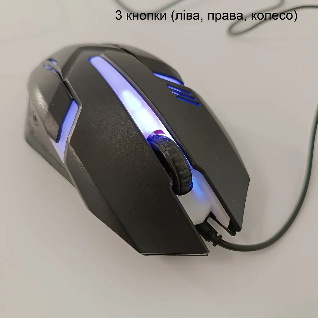 Компьютерная мышь Milang M3 USB, ведущая с RGB подсветкой, черная - фото 5