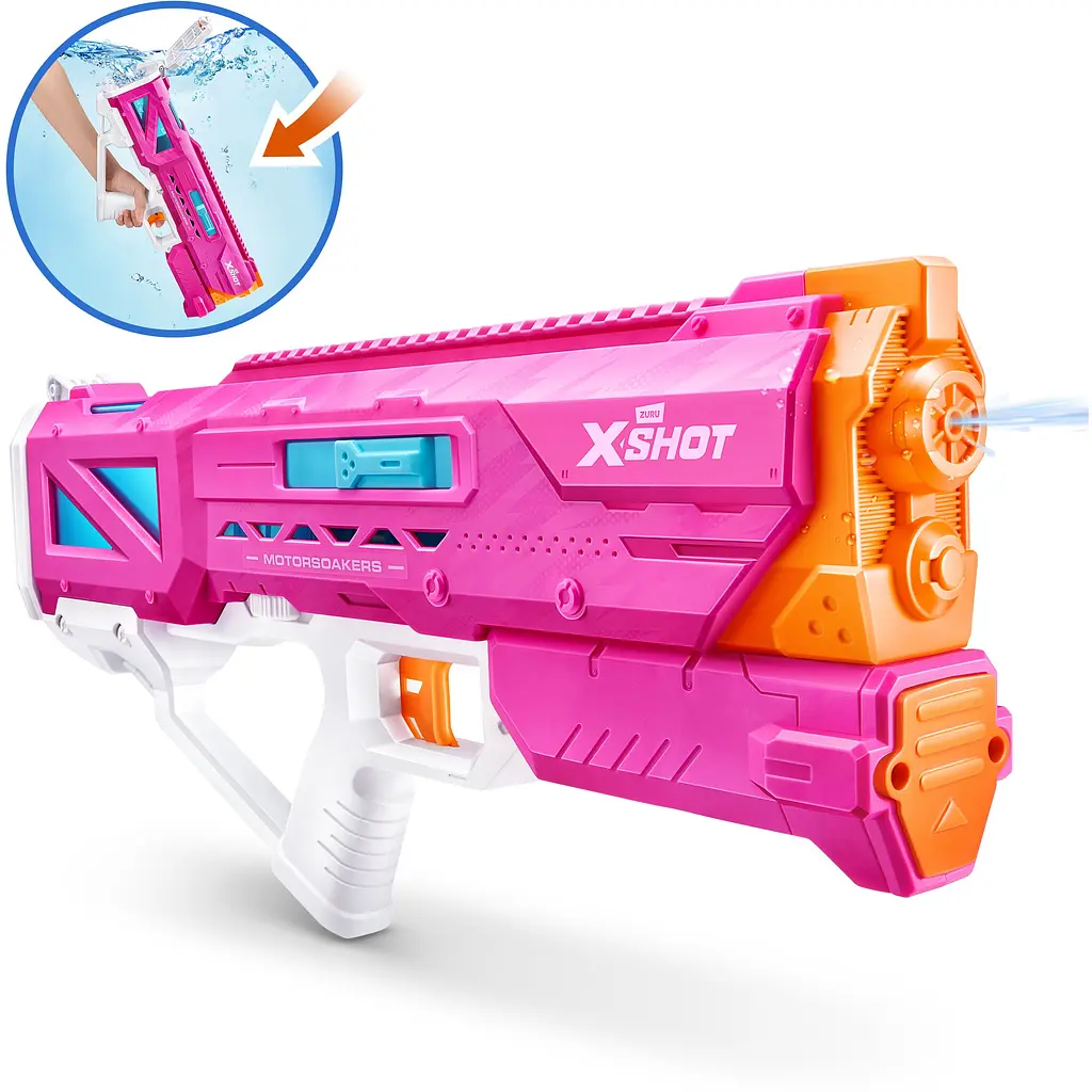 Водний бластер Zuru X-Shot Fast Fill Small Motor Soaker рожевий (118174) - фото 4