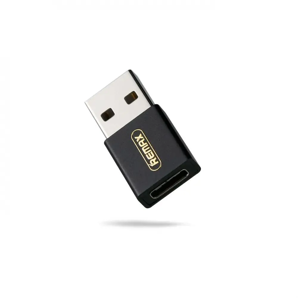 Адаптер Remax RA-USB3 Joymove USB Type-C-USB Black (6954851284291) - фото 2