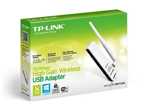 Сетевой адаптер USB TL-WN722N, White TP-Link teh0024098 - фото 2