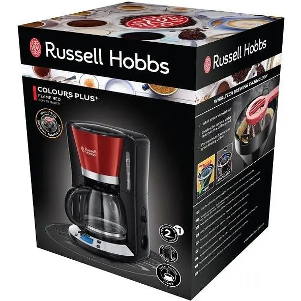 Кавоварка крапельна Russell Hobbs 24031-56 Colours Plus+ червона (23701016001) - фото 5