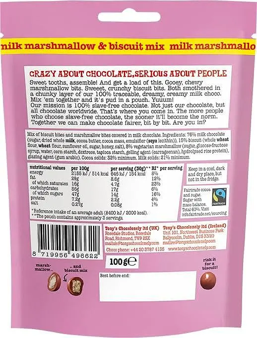 Драже Tony's Lil' Bits Milk Marshmallow S'mores Mix 113г - фото 8