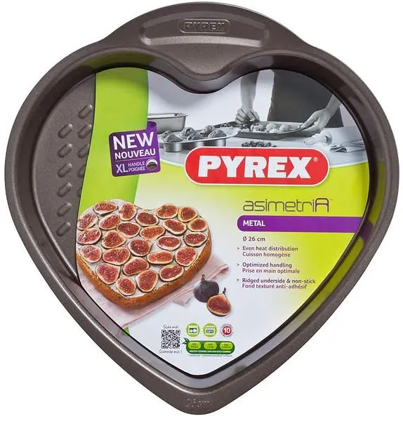 Форма для выпечки Pyrex Сердце Ширина 26 см kuh0009233 - фото 2