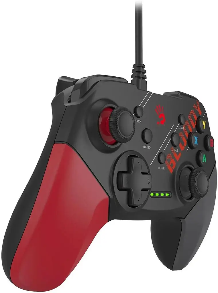 Геймпад Bloody GP30 для ПК, PS3, Switch та Android, USB чорно-червоно-сірий 1.8 м - фото 3