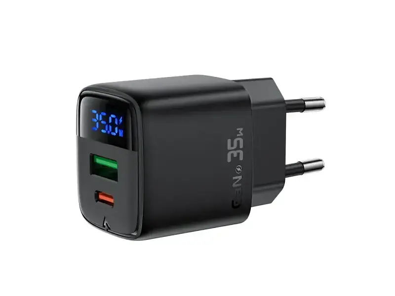 Мережевий зарядний пристрій Acefast A116 35 W GaN Black (6974316284468) - фото 2