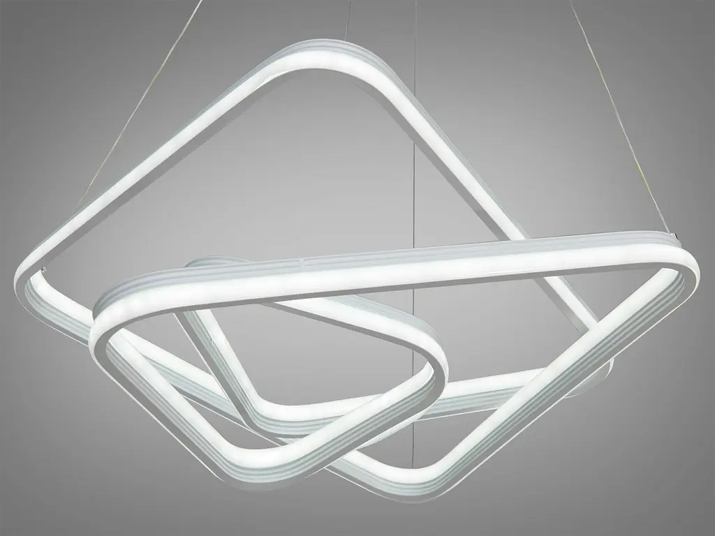 Підвісна LED-люстра з димером Diasha та пультом ДУ 1891WH - фото 3