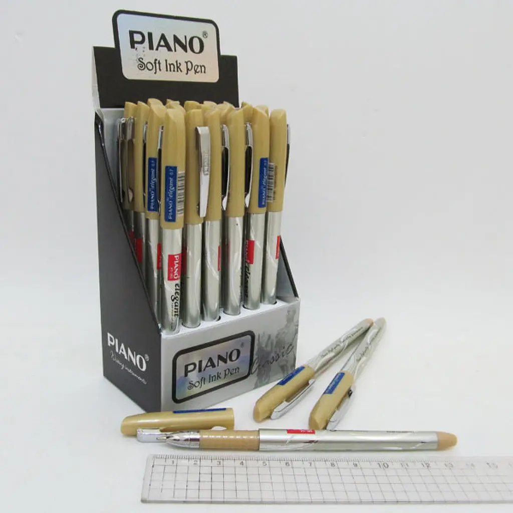 Масляна ручка Piano Elegant синя 185PT, 24 шт. - фото 2