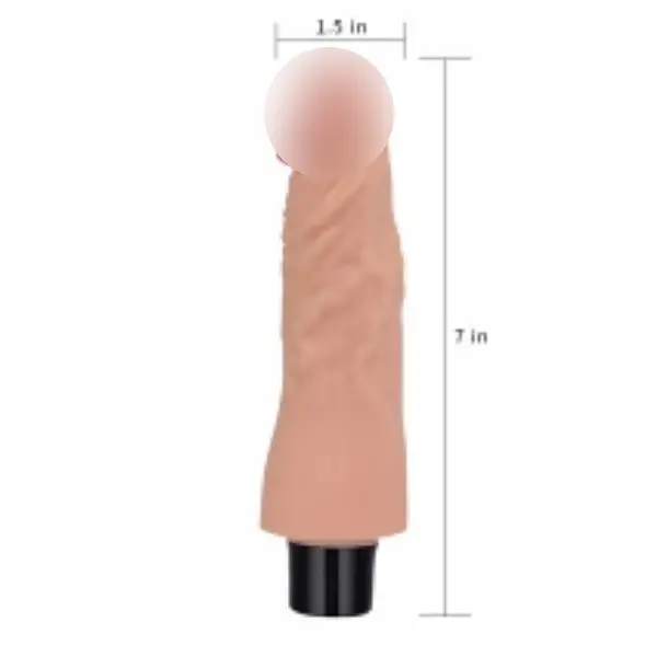Вібратор тілесного кольору Reel Softee Dildo Flesh 7 Love Toy 66-LV0911 24235 - фото 4