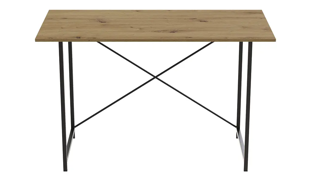 Стіл письмовий Line Лайт Ferrum-decor 750x1000x600 Чорний метал ДСП Дуб Артізан 16 мм (FRD-104848) - фото 6