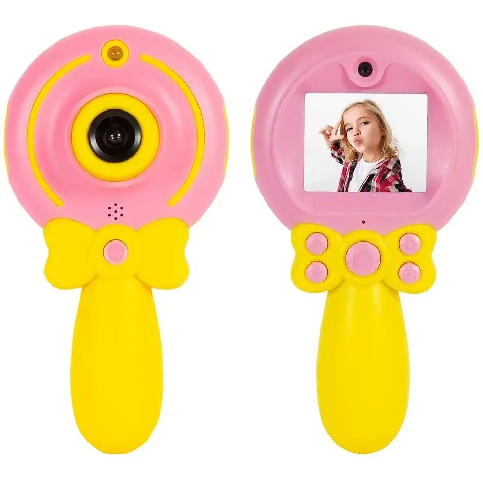 Дитяча Відеокамера Baby Cam + Карта 8 гб Подарунок (pink)  - фото 2