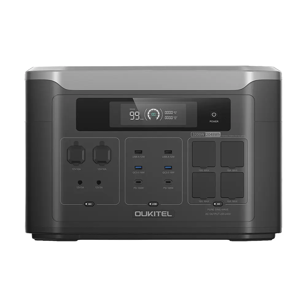 Портативна зарядна станція OUKITEL BP3000E 3200W 2048Wh (42-00280) - фото 2