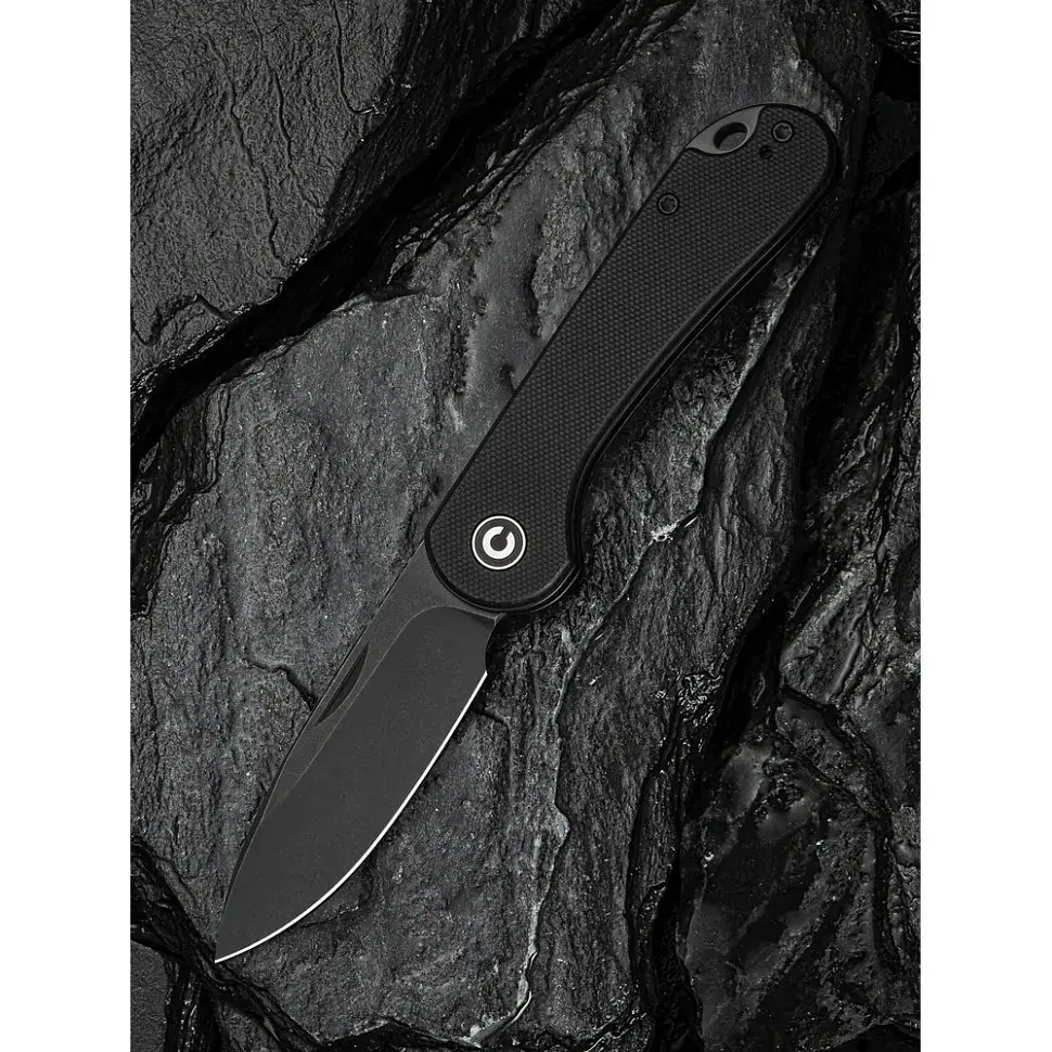 Ніж Civivi Elementum Slip Joint, Black G10, Darkwash (C18062AJ-1) - фото 10