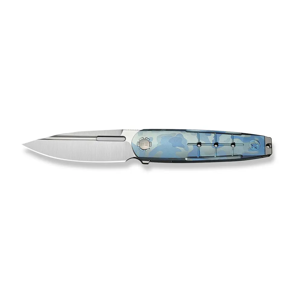 Ніж складаний туристичний Weknife Hull (9.9 см) Bohler M390 / Titanium синій - фото 8